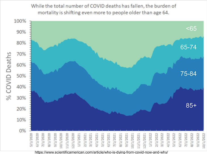Who is dying from COVID and why plot